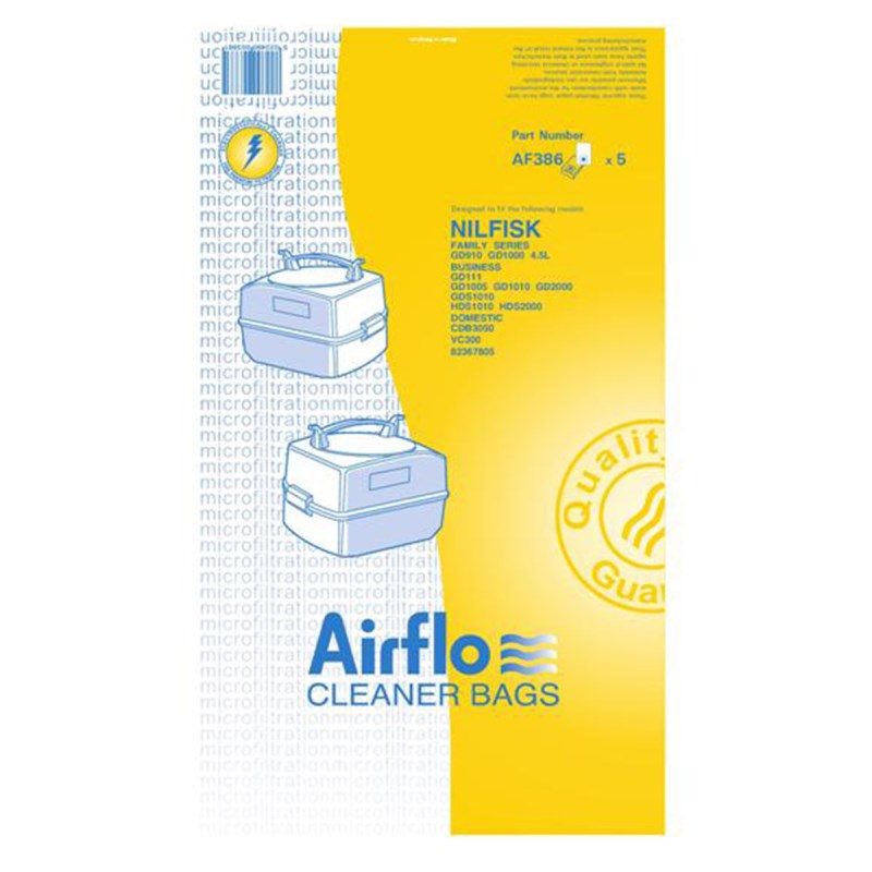 AF386 Airflo Vacuum Bags